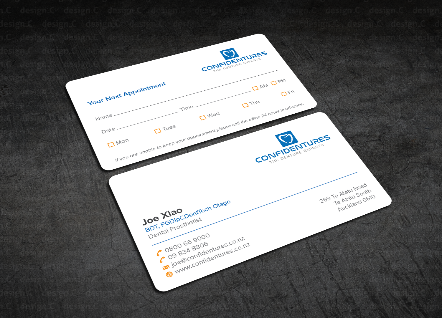 Business Card Design by design_C. for Confidentures | Design #14366622