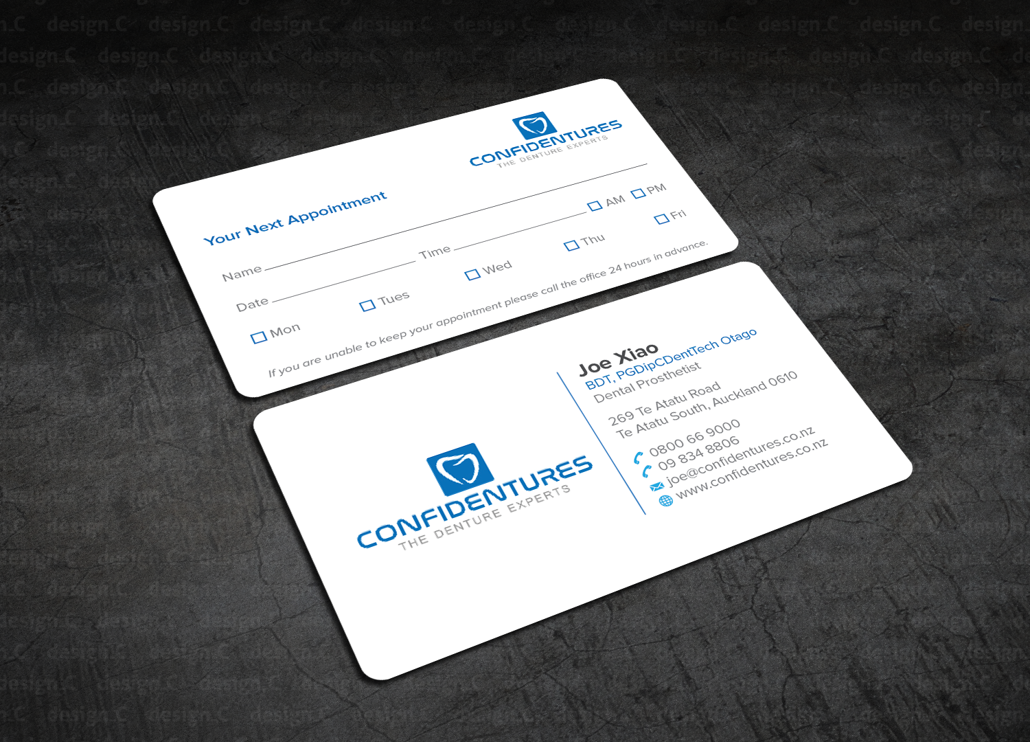 Diseño de Tarjeta de Presentación por design_C. para Confidentures | Diseño #14366631