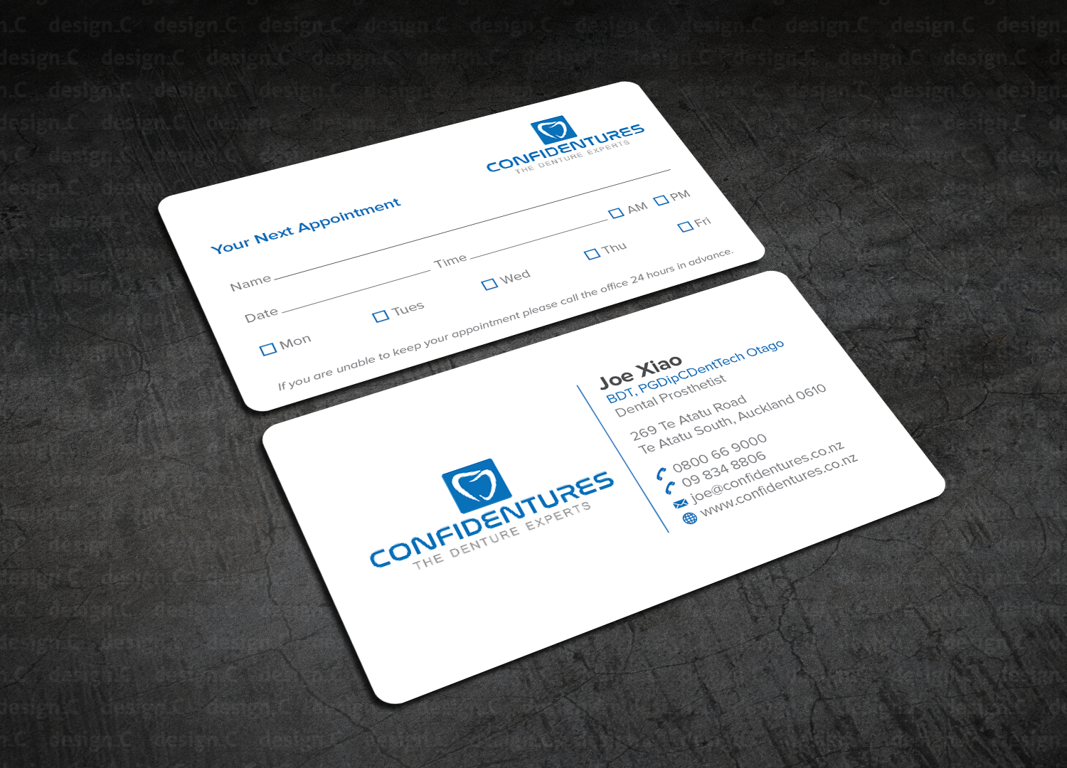 Business Card Design by design_C. for Confidentures | Design #14366634