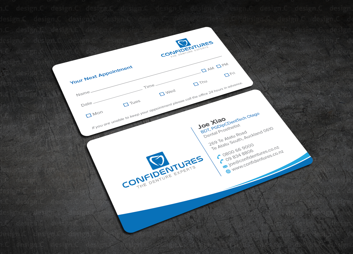 Diseño de Tarjeta de Presentación por design_C. para Confidentures | Diseño #14366648