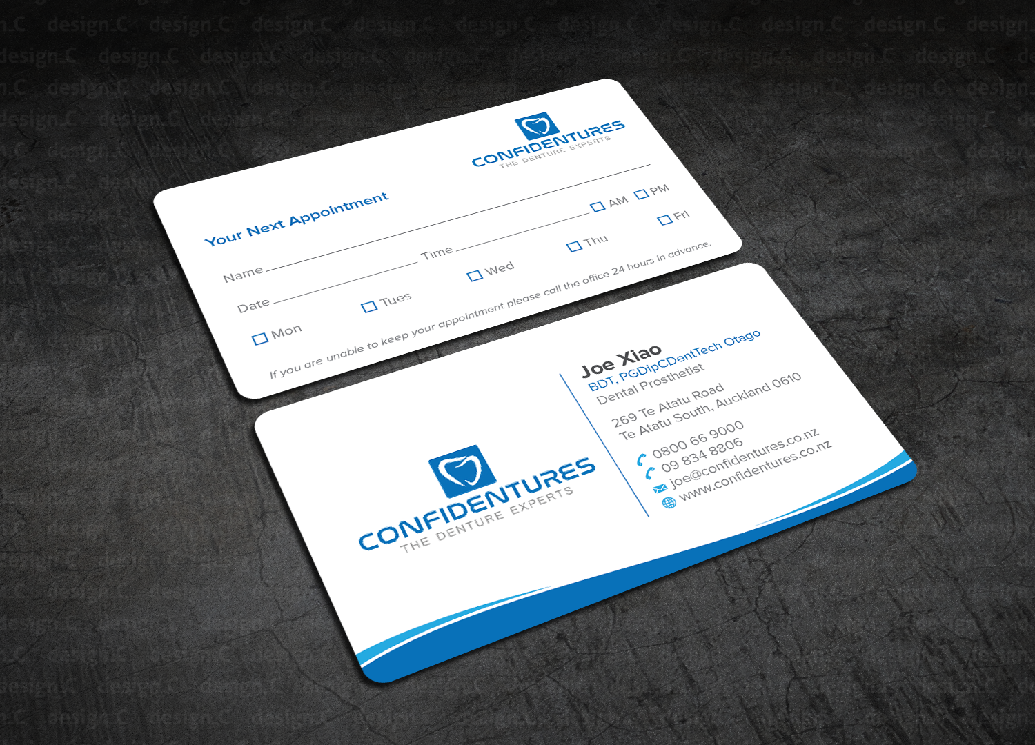 Visitenkarten-Design von design_C. für Confidentures | Design #14366654
