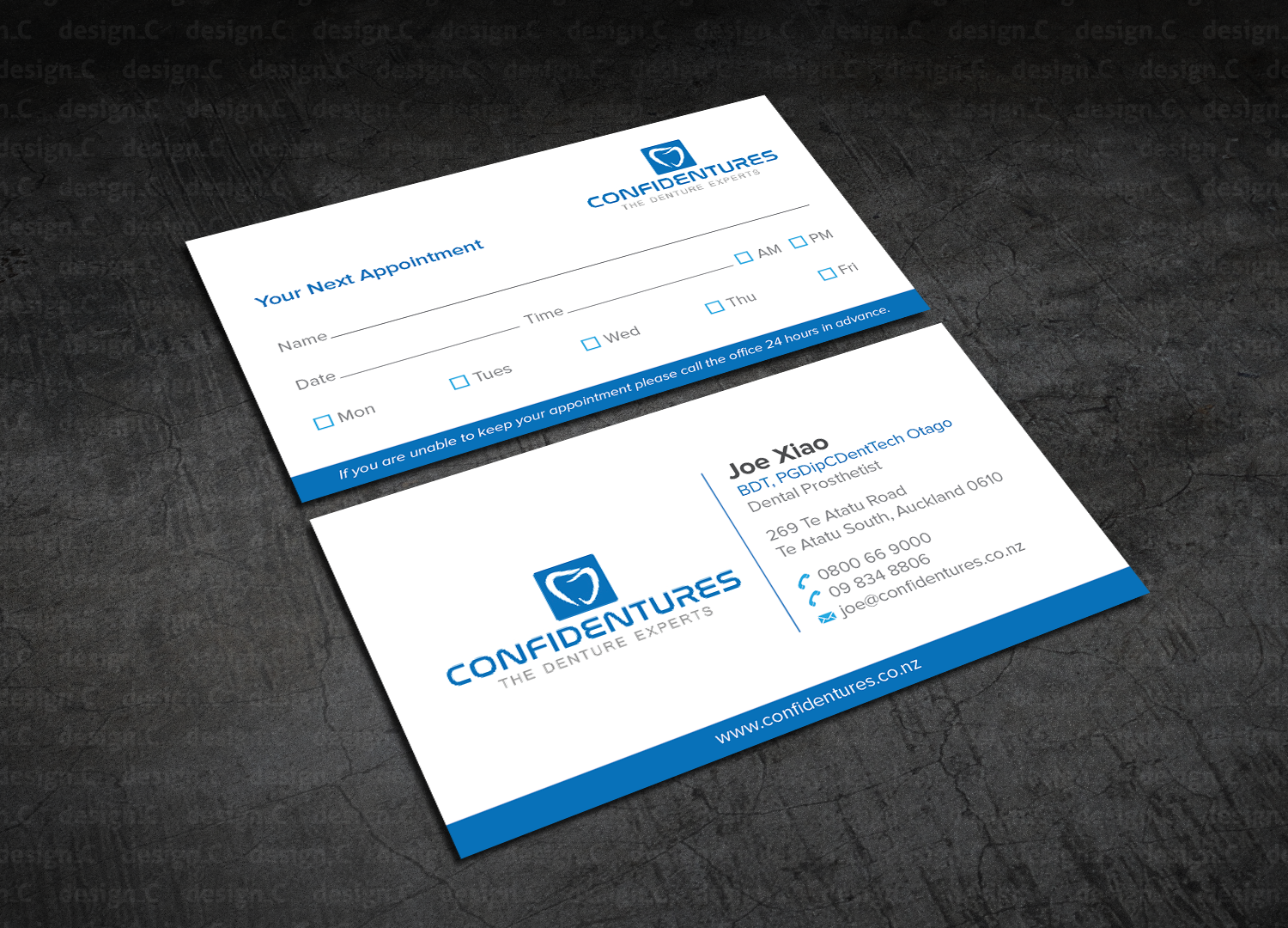 Business Card Design by design_C. for Confidentures | Design #14366702