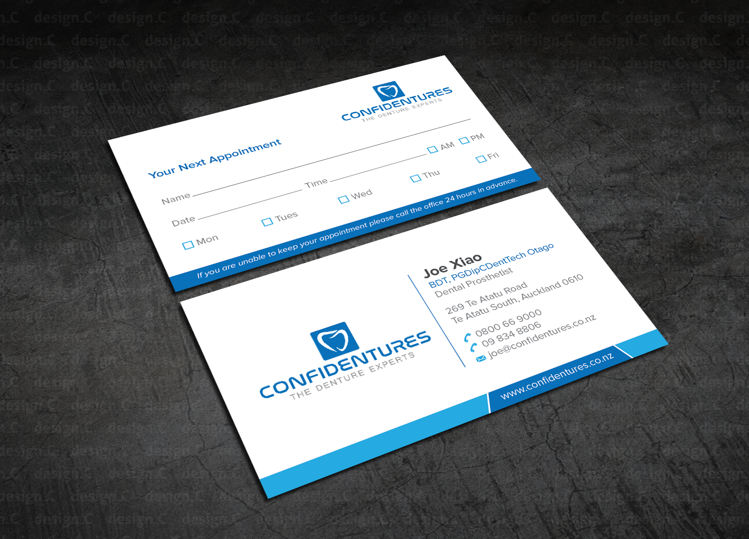 Diseño de Tarjeta de Presentación por design_C. para Confidentures | Diseño #14366706