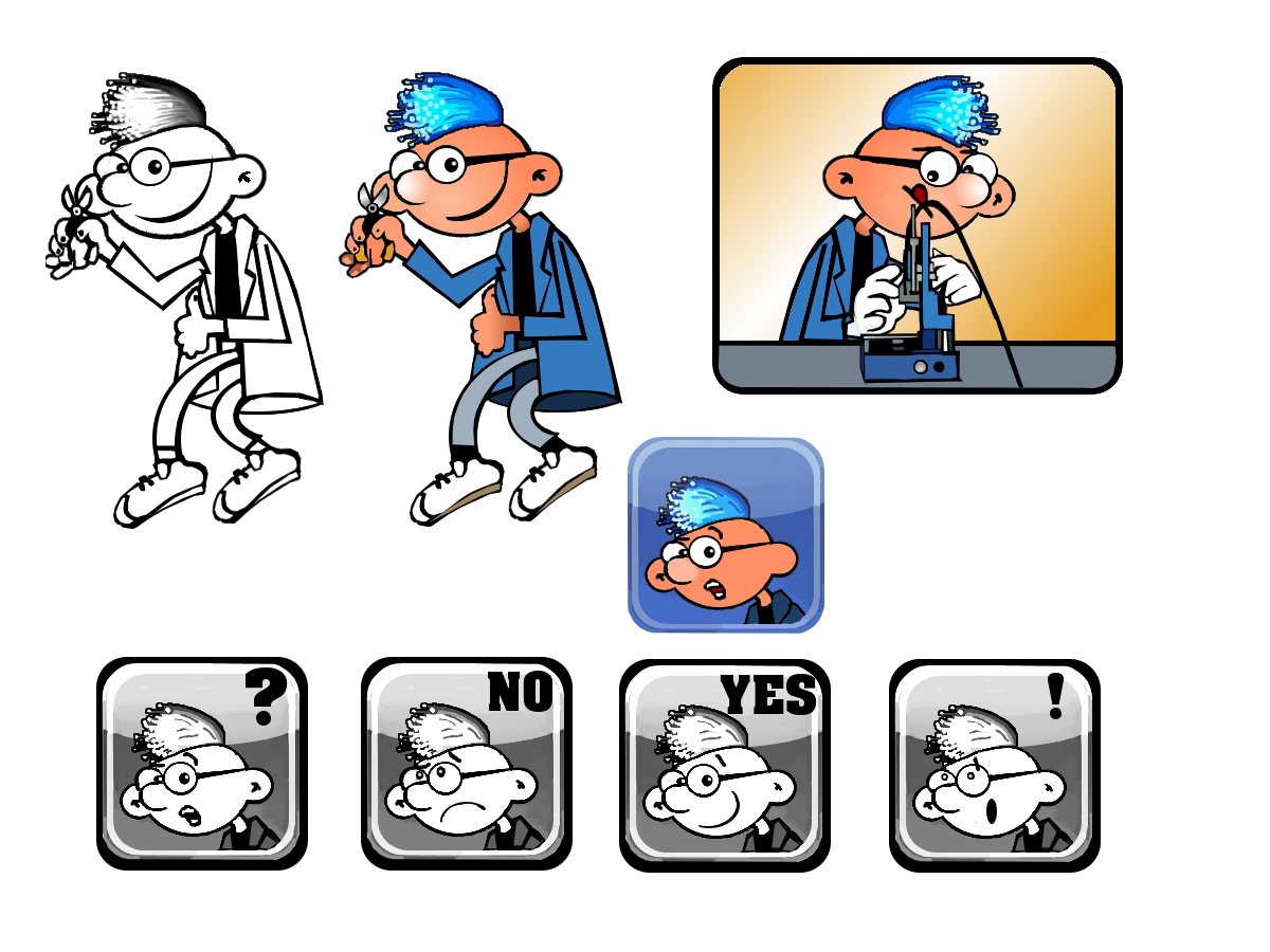 Mascot Design by Mario Bianchi for FiberCablesDirect.com | Design #559817