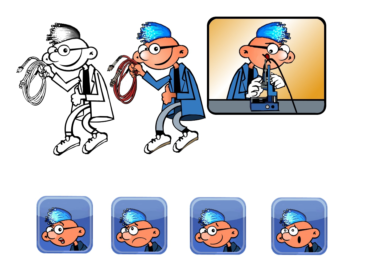 Mascot Design by Mario Bianchi for FiberCablesDirect.com | Design #571265