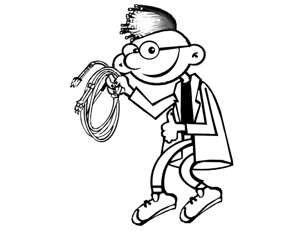 Mascot Design by Mario Bianchi for FiberCablesDirect.com | Design #573513