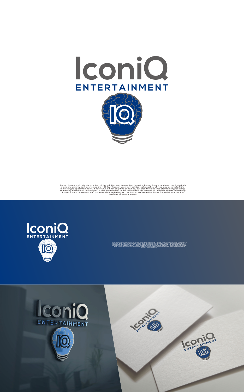 Logo Design by Tukang Angon Kebo for IconiQ Entertainment Services | Design #14400330