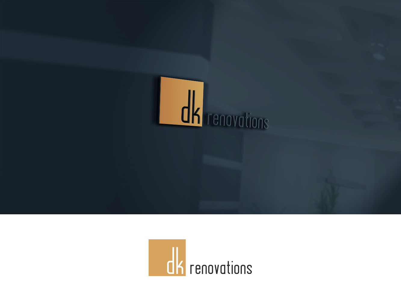Logo Design by Verified artistry (Design garden) for DK renovations | Design #14433703