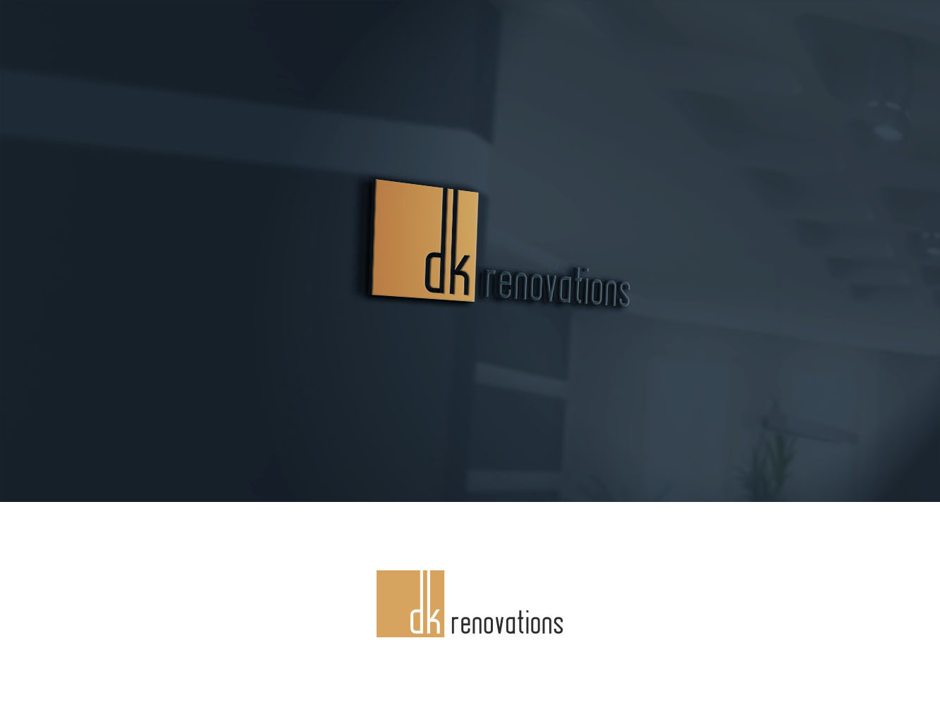 Logo Design by Verified artistry (Design garden) for DK renovations | Design #14433706