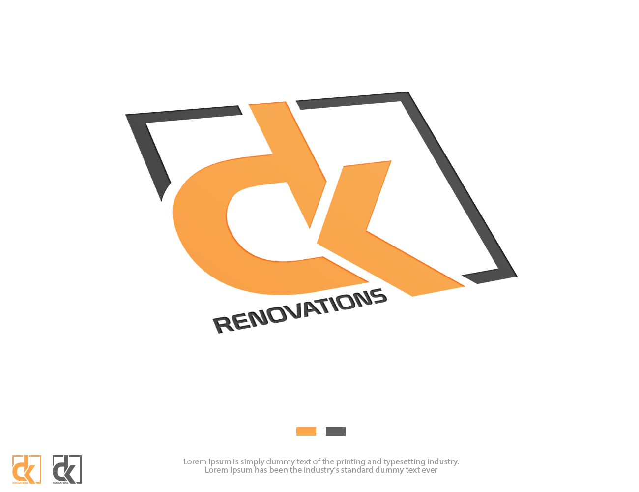 Logo Design by groomfox for DK renovations | Design #14333917