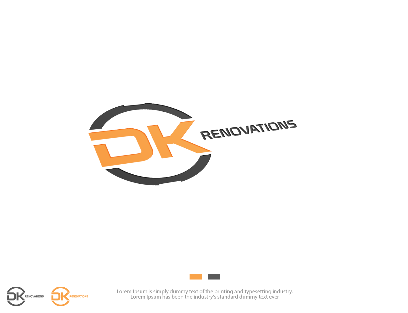 Logo Design by groomfox for DK renovations | Design #14333918