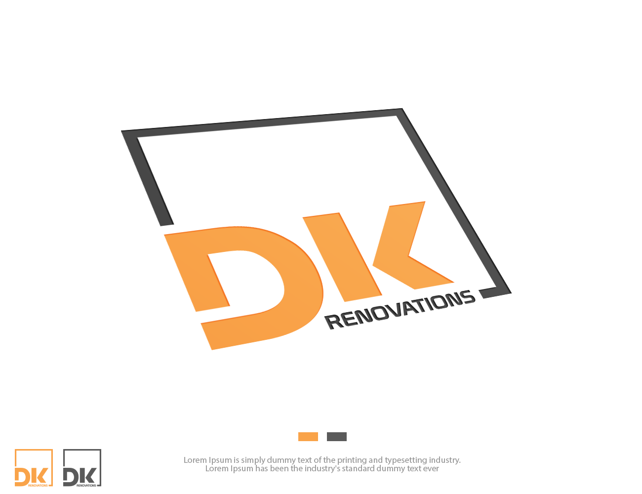 Logo Design by groomfox for DK renovations | Design #14333919