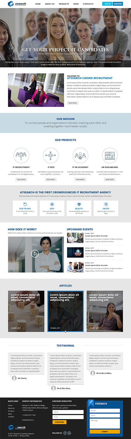 Web Design by RupalTechno for this project | Design #14667848