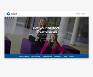 Crowdsourced IT recruitment agency - atsearch | Web Design by mxv.design