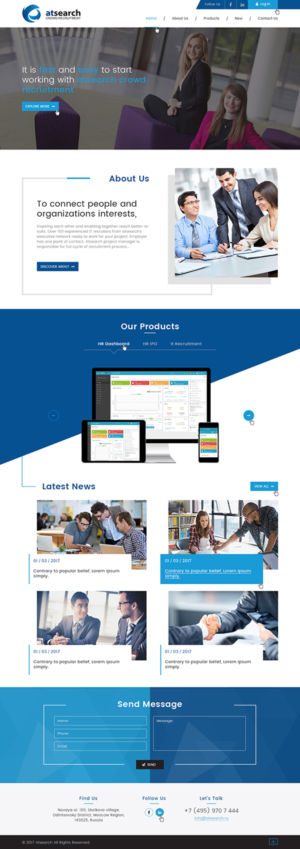 Crowdsourced IT recruitment agency - atsearch | Web Design by Ved Web Services
