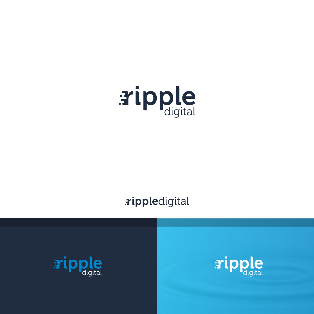 Diseño de Logo por JohnM. para Ripple Digital | Diseño #14344277