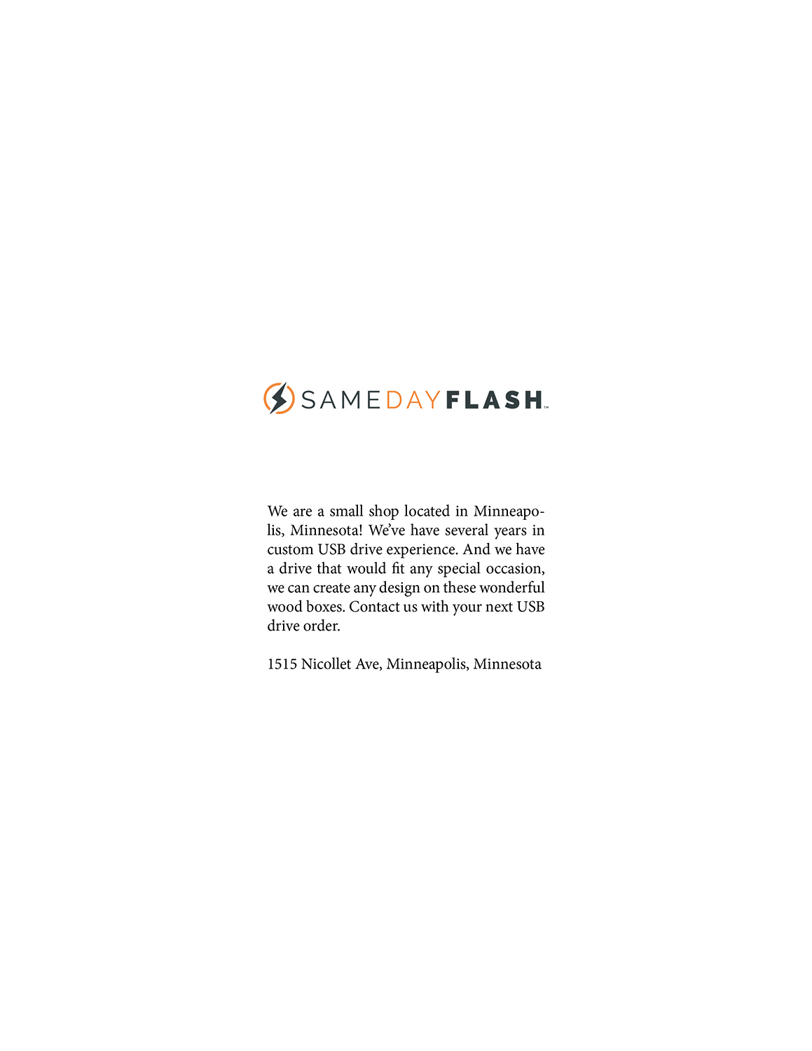 Design de Catalogue par Martin Alonso pour SameDayFlash | Design #14433644
