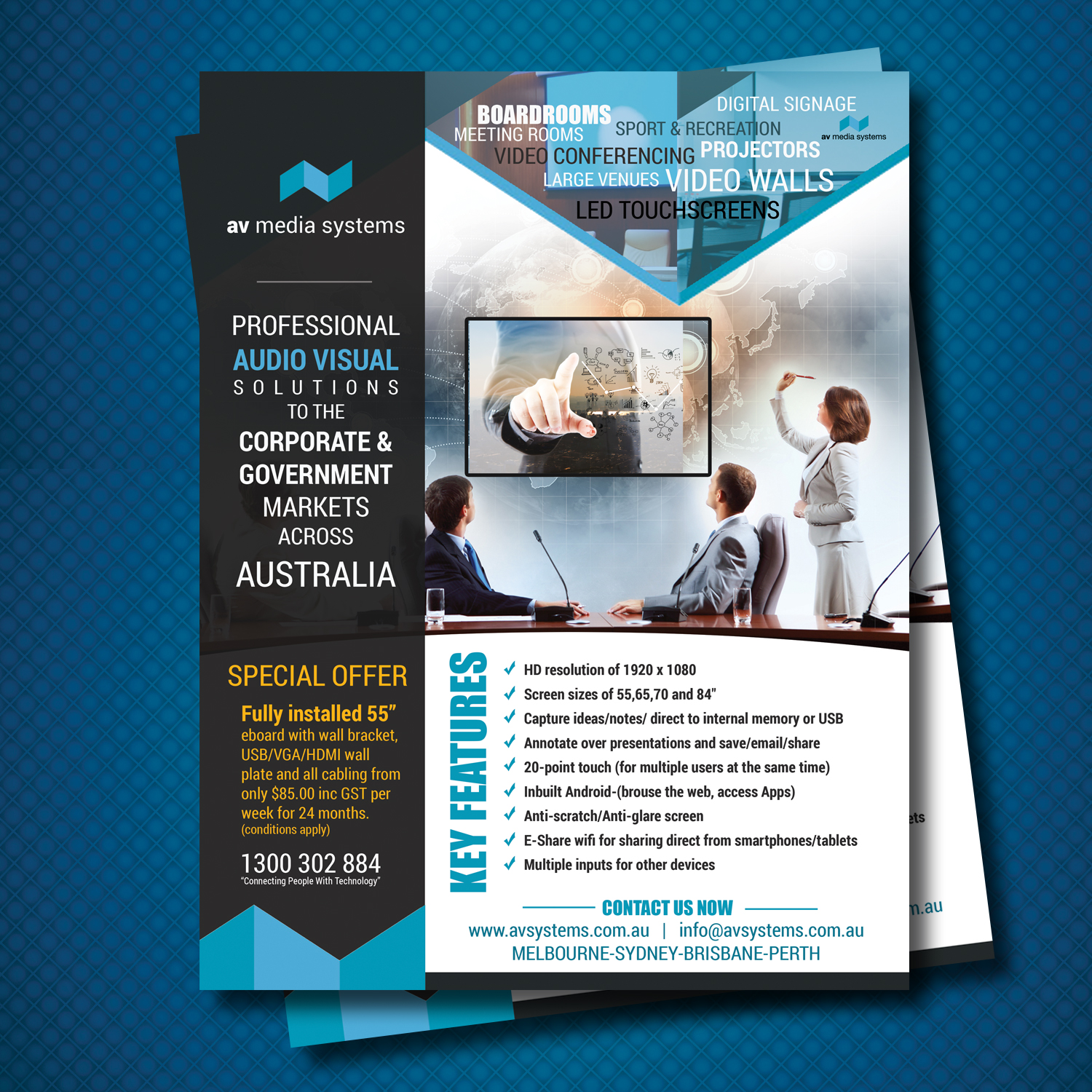 Flyer Design by uk for AV Media Systems | Design #14334636