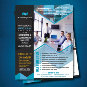 Flyer Design by uk for AV Media Systems | Design: #14334782