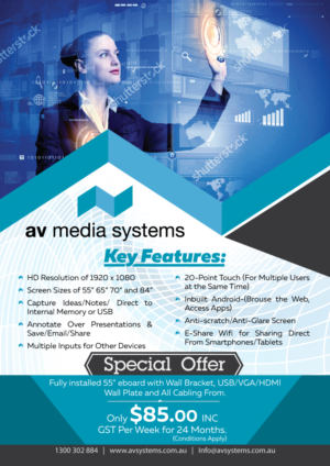 Flyer Design by Impressive Solutions for AV Media Systems | Design: #14340723