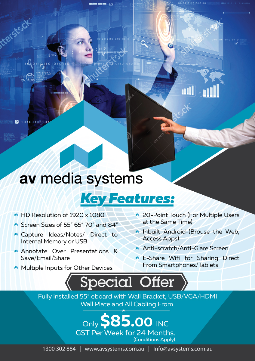 Diseño de Flyer por Impressive Sol para AV Media Systems | Diseño #14348687