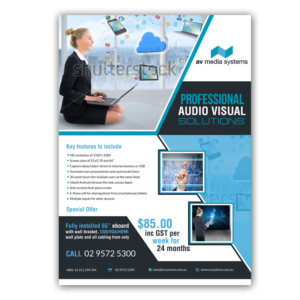 Flyer Design by creative.bugs for AV Media Systems | Design: #14348267
