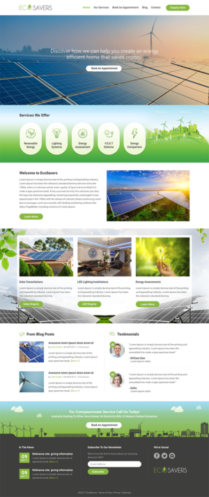 ECO SAVERS  | Web Design by RupalTechno
