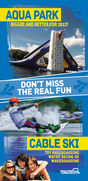 Wakeboarding and Aqua Park front cover for flyer | Design de Flyer par Andreev