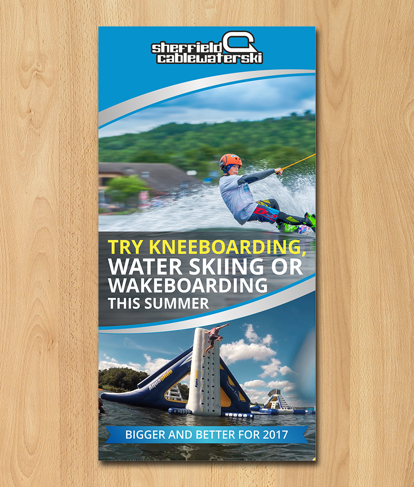 Flyer Design by ecorokerz for Sheffield Cable Water Ski Ltd | Design #14394984