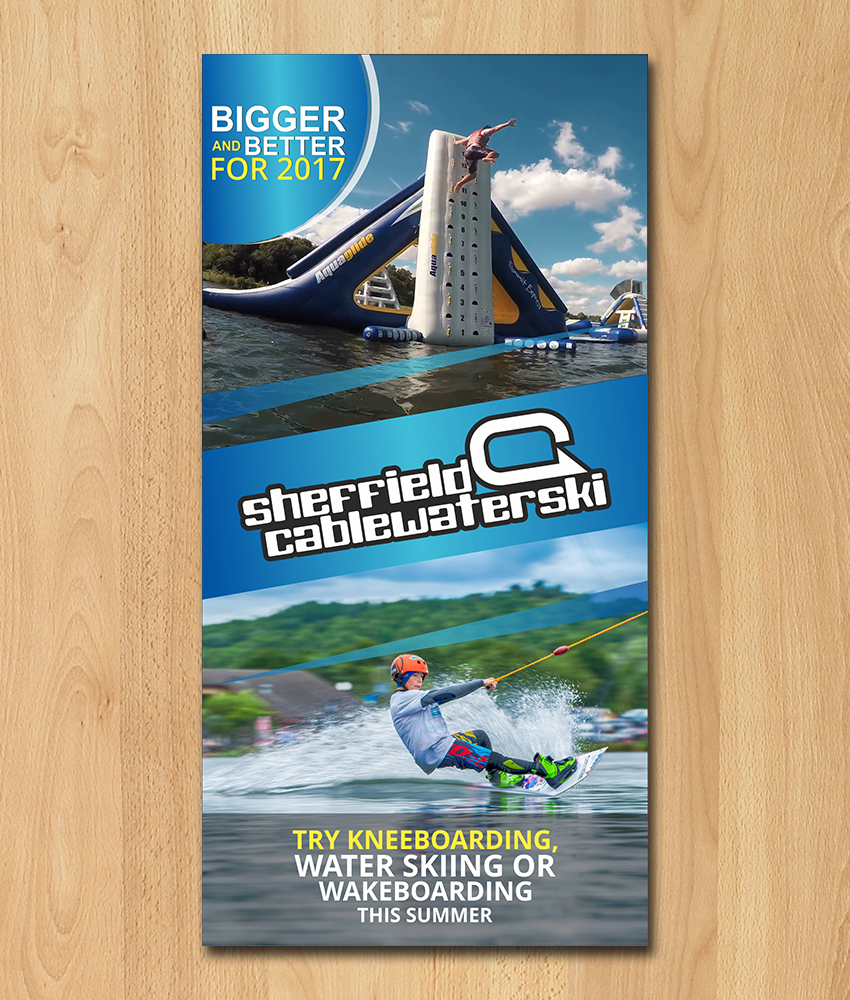 Flyer Design by ecorokerz for Sheffield Cable Water Ski Ltd | Design #14394985