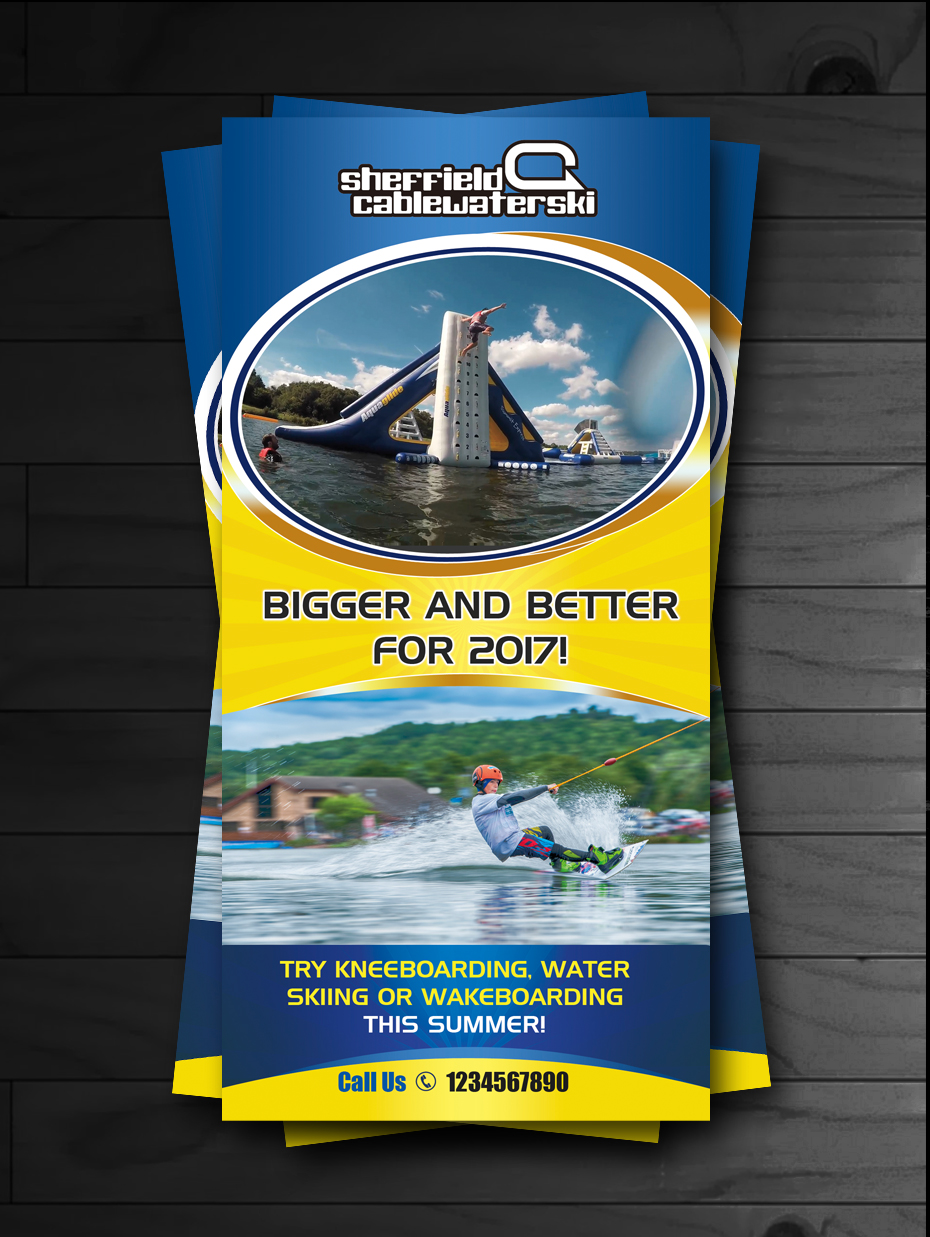 Flyer Design by innovative earth for Sheffield Cable Water Ski Ltd | Design #14393300
