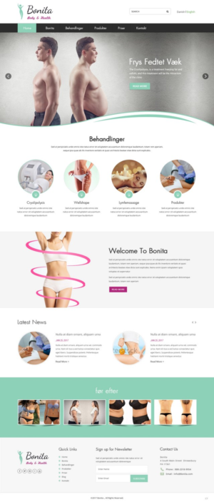 Web Design by pb for ValquiriaBonita Aps | Design: #14413977