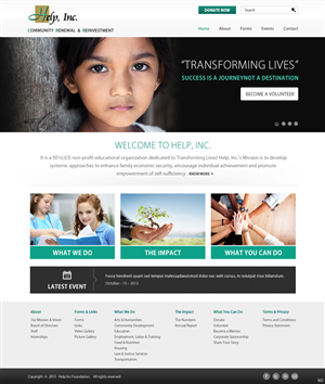 Redesign Non Profit Web Page