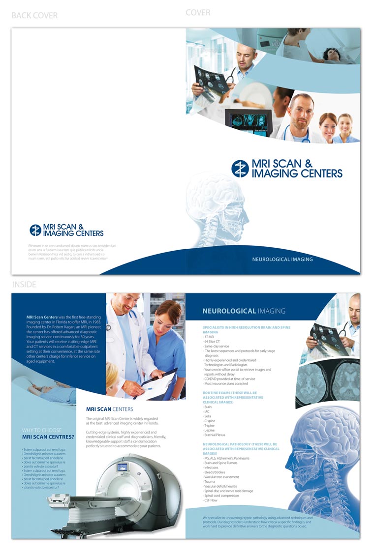Brochure Design by san011 for MRI Scan Center | Design #2548504