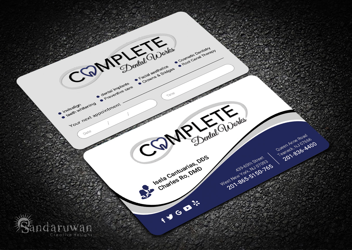 Diseño de Tarjeta de Presentación por Sandaruwan para One and Only Complete Dental | Diseño #14345286