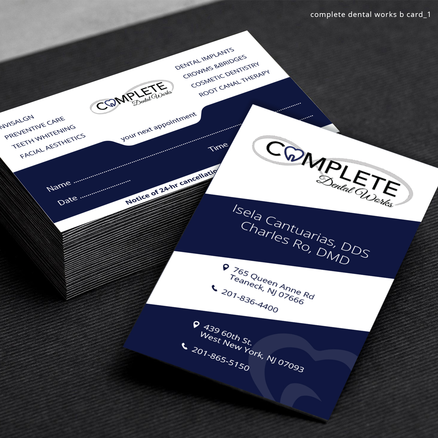 Business Card Design by Sketchweb for One and Only Complete Dental | Design #14347960