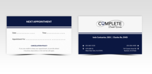 Visitenkarten-Design von Pointless Pixels India für One and Only Complete Dental | Design: #14360936