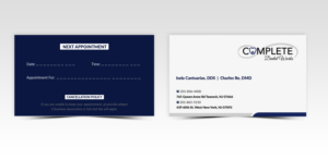 Visitenkarten-Design von Pointless Pixels India für One and Only Complete Dental | Design: #14361588