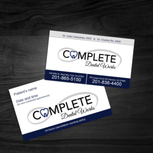 Visitenkarten-Design von davi für One and Only Complete Dental | Design: #14400154