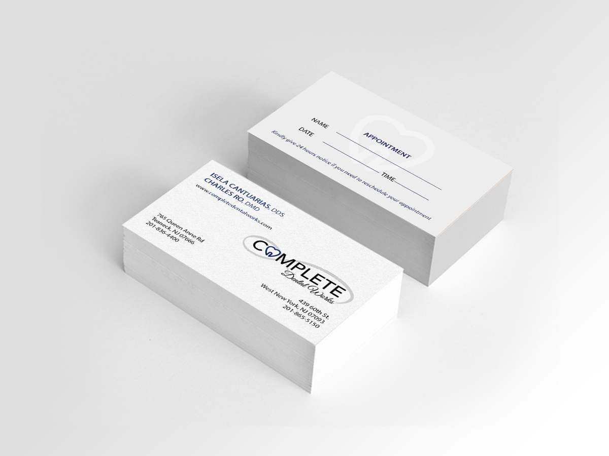 Business Card Design by Creations Box 2015 for One and Only Complete Dental | Design #14355661