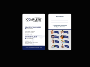 Business Card Design by Creations Box 2015 for One and Only Complete Dental | Design: #14391860