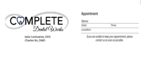 Business Card Design by shinieja for One and Only Complete Dental | Design #14401835