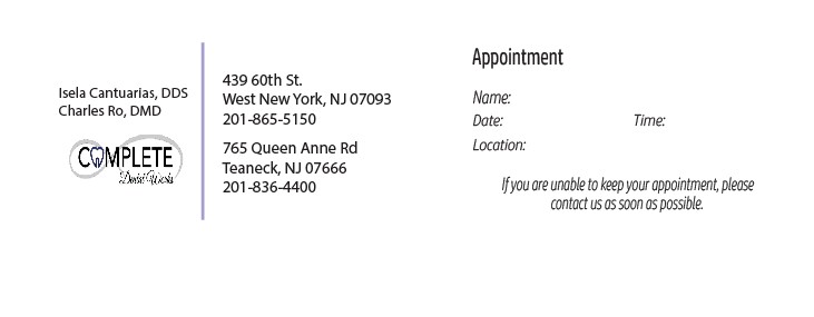 Design de Carte de Visite par shinieja pour One and Only Complete Dental | Design #14401837