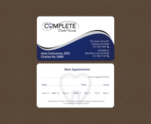 Visitenkarten-Design von chandrayaan.creative für One and Only Complete Dental | Design: #14348958