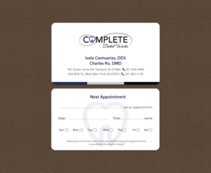 Visitenkarten-Design von chandrayaan.creative für One and Only Complete Dental | Design: #14348963