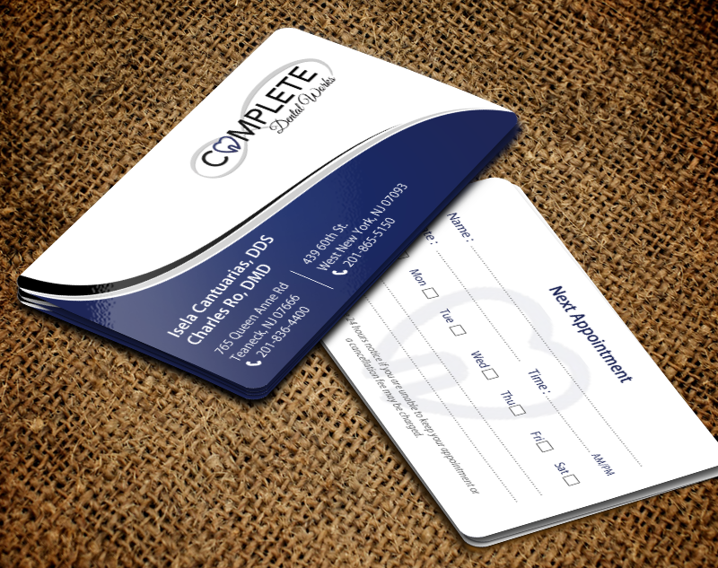 Business Card Design by chandrayaan.creative for One and Only Complete Dental | Design #14348982