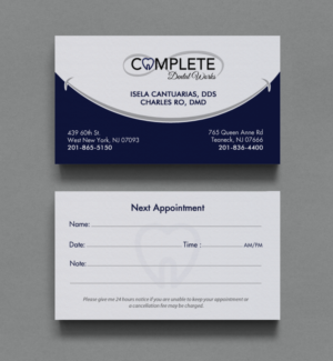 Business Card Design by chandrayaan.creative for One and Only Complete Dental | Design: #14354041