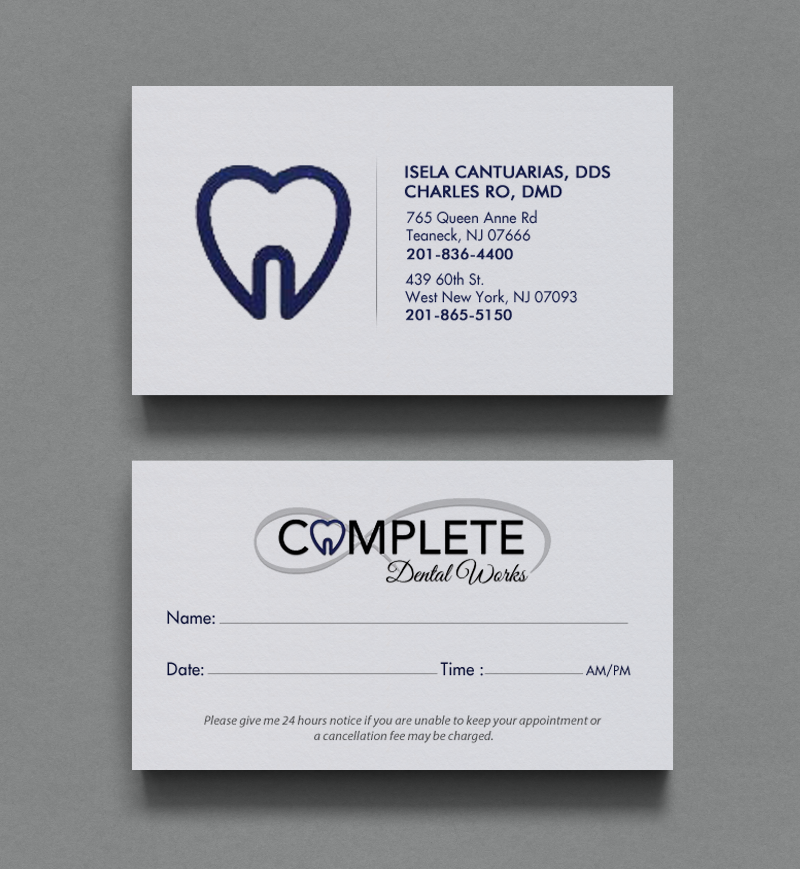 Business Card Design by chandrayaan.creative for One and Only Complete Dental | Design #14354044