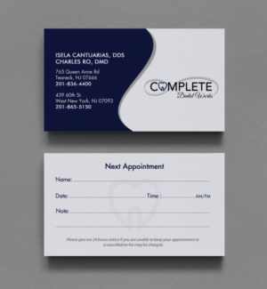 Business Card Design by chandrayaan.creative for One and Only Complete Dental | Design: #14354048