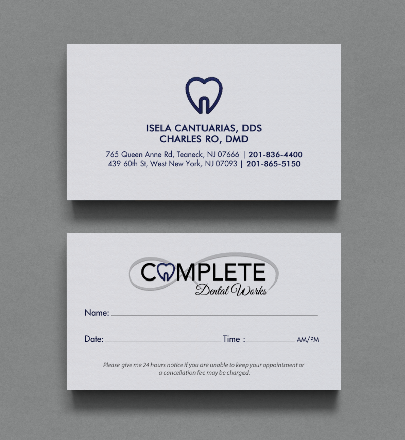 Business Card Design by chandrayaan.creative for One and Only Complete Dental | Design #14354049